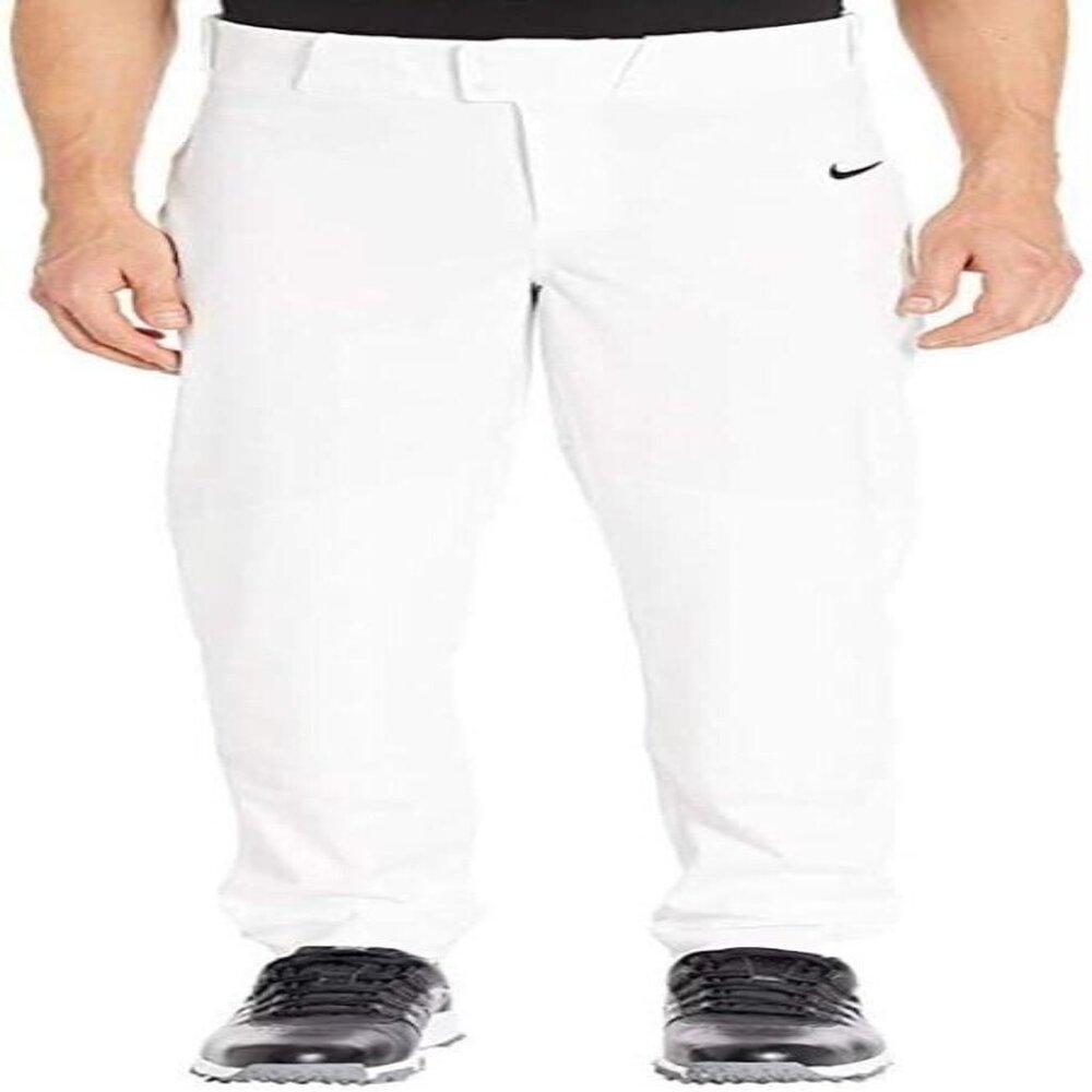 NWT Nike Men's White Vapor Baseball Pants Size Large BQ5488-100 Summer